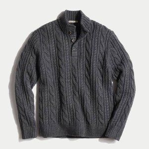 NWOT Marine Layer Hayes Fisherman Sweater Gray